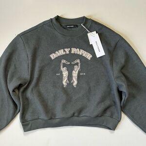 DAILY PAPER NWT Chic Green Nadifa Sweater Small